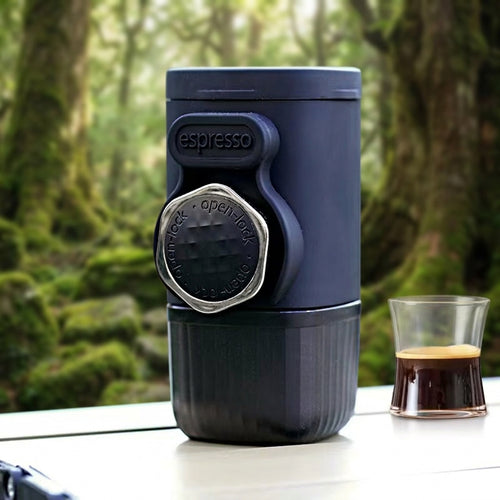 Manual Press Espresso Machine Portable For Capsule Coffee Powder Travel