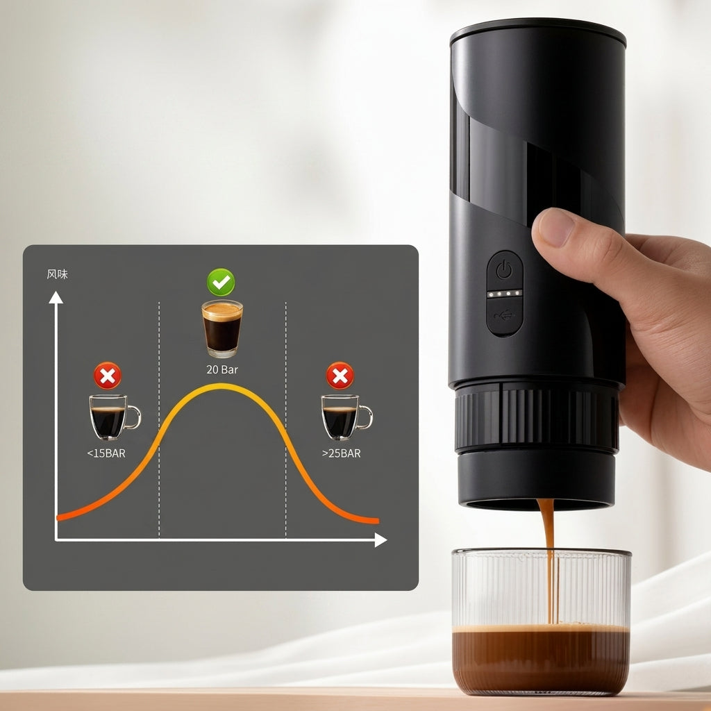 Wireless Heating Handheld Espresso Maker Portable For Coffee Capsules